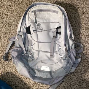 White North Face Bookbag